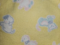 Lot Of 2 Pieces Of Kids Themed Flannel Fabric Baby Animals 1.5 Yrd & Boats 1 Yrd