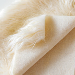 Faux Fur Fabric for Crafts, Gnomes, Animal Costumes, Cushions, Decorations Ivory