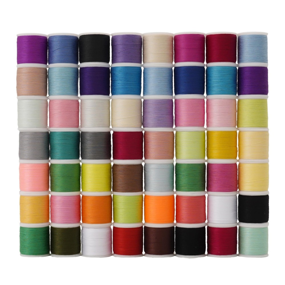 56 Spools Sewing Thread Kit for Hand and Machine Use, Assorted