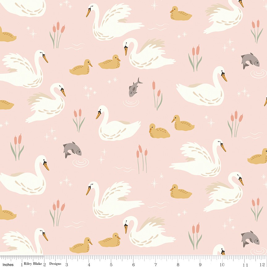 LITTLE SWAN 13740 Blush Riley Blake