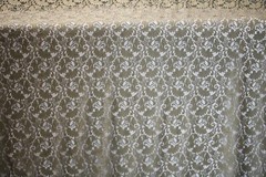 EMBROIDERED 3D FLORAL LACE ULTRA SOFT FABRIC OLIVE GREEN 60″ WIDE BY THE YARD