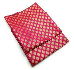 Pink Fabric Indian Women Dressmaking Brocade Silk Material Jacquard Fabric 2YD