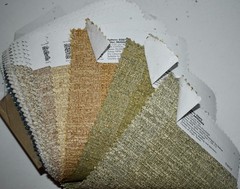 FABRIC SAMPLE BOOK Multicolor FOCUS Rustic Texture CO/PE 48pcs LOT e-z peel back