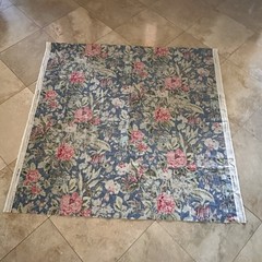 Waverly Floral After Glow Indigo Linen Rayon Blend Decorator Fabric 3 Yds X 54”