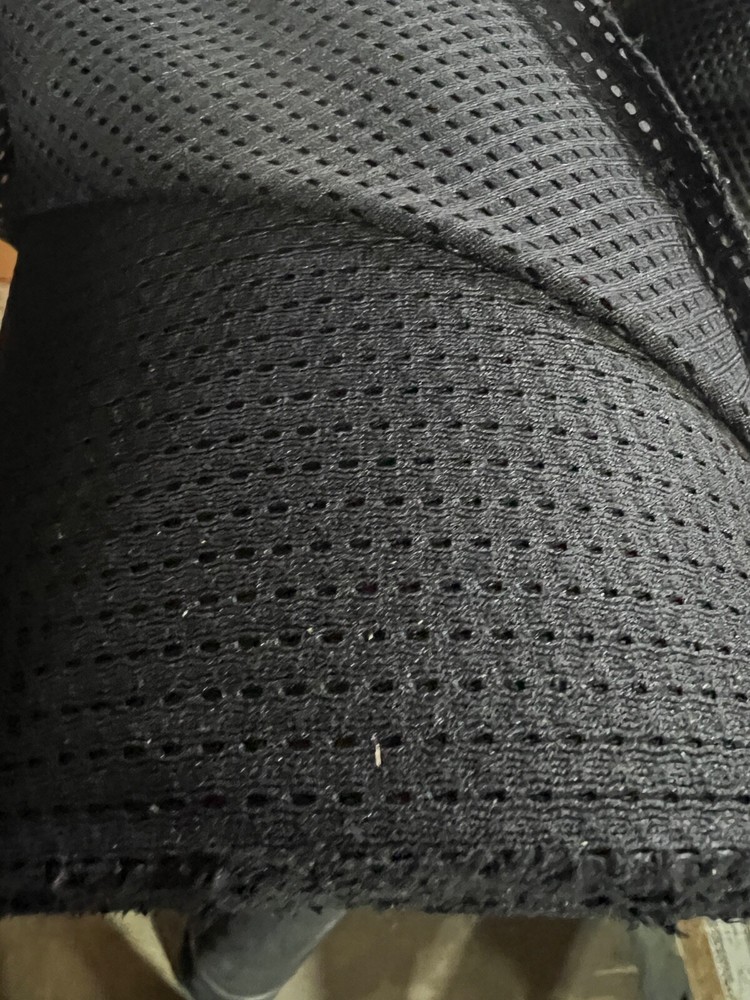 Black Sport Mesh Clothing Pocket Netting 62” Wide MADE IN THE USA, 10 Yard Cut
