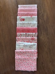 10-Pink One Quarter Yard Fabric ( NOT FAT QUARTERS)