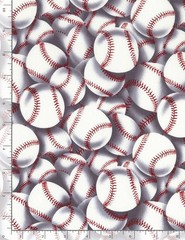 Baseball Baseballs Packed 2159 Timeless Durable Cotton Fabric