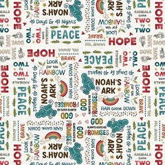 Two by Two Ark Quilt Fabric from Henry Glass BTY 44″ Wide