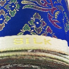 SILK BLUE FABRIC 10 Yards x 23 Inches Wide or 360 Inches x 23 Wide