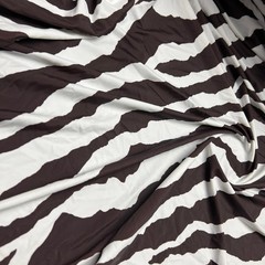 Exotic Design Animal Print Zebra Spandex Fabric 60″wide by the Yard for Swimwear