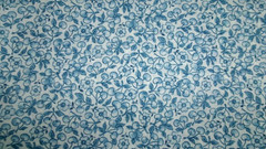 18X22 VTG PETER PAN ALL OVER LIGHT BLUE FRUIT FLOWERS COTTON FABRIC FAT QUARTER