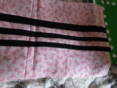 Fabric 4 Breast Cancer Stripes To Quilt 44 L X 11 W Multicolor