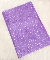 Purple Holographic Sparkle Stars | Transparent PVC Vinyl Sheets DIY Crafts