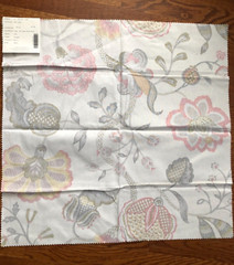 DURALEE Jacobean Floral in Summer 25 3/4 x 26″ Cotton Fabric Sample