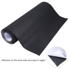 Large Black Self Adhesive Felt Roll Shelf Liner for DIY Projects Costume, Jew…
