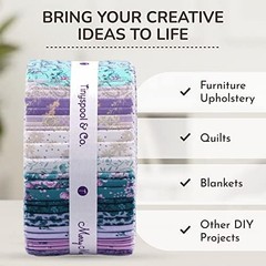 Tinyspool & Co.’s Twirlie Roll 40 Precut Quilting Fabric Strips for Quilting …
