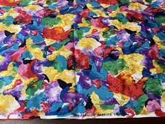 Hi Fashion Fabrics, Inc. Double Sided Vibrant Colored Floral Light Weight Blend
