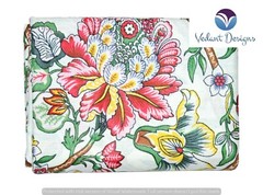 Indian Cotton Fabric 10 Yard Block Floral Print Loose Multicolor Running Craft