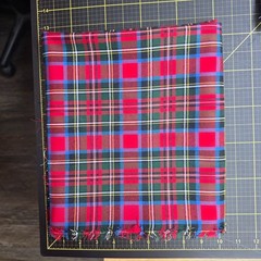 4 One Yd cuts Tartan Plaid, Red, Blue, White, Green 100% cotton