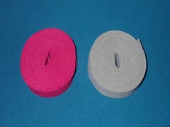 Pendleton Woolen Mills Wool/Rayon Felt Binding Strips 14 yards Burgundy Taupe