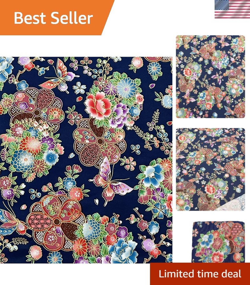 Soft 100% Cotton Fabric 0.55 Yard x 58″ Wide – Ideal for Quilting & Sewing