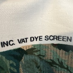 Vintage Stanley King Studio For Fabricut Vat Dye Screen Print 2 Yards Fabric