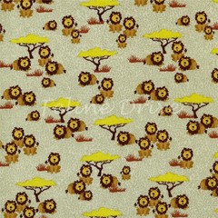 Feline Drive Fabric Safari Collection Mini Series Lions Sold by the Yard