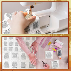 38 Sets Pocket Prayer Quilt Kits with Wooden Crosses, Mini Prayer Cloth Squares