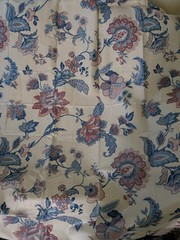 VTG Fabric Stanley King Studio Glazed Chintz Upholstery Teflon Sconset Rose 90s