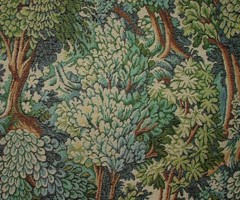 Tapestry Curtain Upholstery Fabric Woodland Forest Tree Cushion 15 Metre Roll