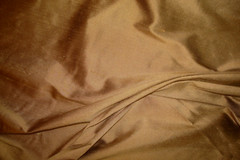 1 of 11 yds Dupioni 100% SILK Fabric Cocoa Brown Clothing Drapery 54″w BTY