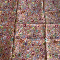 Roman Glass Salmon Pink Coral Multicolored Geometric Circles Kaffe Fassett 1.5 Y