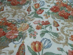 Vintage Braemore Baroque Floral in Planter Roses/Tulips Tassels 7 Yds Opulent!