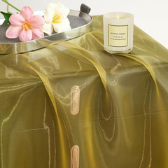 Sheer Organza Fabric by the Yard, 1 Yard X 60 Inch Wide Bridal Gold Organza Tull
