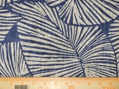 Tristan in the Color Denim BTY Richloom 75% Cotton / 25% Linen 54″ Leaf Blue