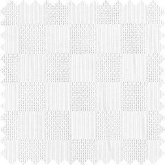 White Soft Textured Leno Check Fabric Sheer Openwork Dressmaking Yard 58″ Wide