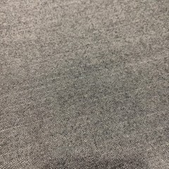 Gray Wool Herringbone Fabric 2.25 Yards 60 Wide Suiting No Flaws