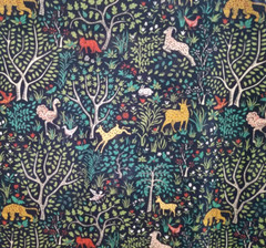 Folkworld in Admiral BTY Robert Allen 100% Cotton Duck 54″ W Animals Trees