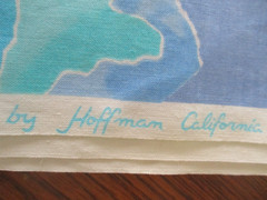 6 YDS VTG “PAINTED DESERT” BY HOFFMAN AQUAS TURQUOISES 100% COTTON OOP