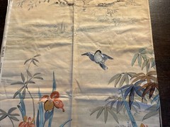 Texoprint The Netherlands Fabric Bird Butterfly Birds Flowers 1 Yard X 54”