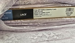 FY26 OPP Lilac Chantilly Lace 100% Nylon Spring Modern Fem Width 56in/8 Yards
