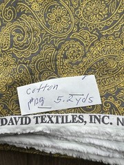 Waverly 100% Cotton Fabric. 5.2 Yards, Geometric, One Continuous Piece