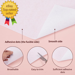 Light Weight 12″X 30 Yards Fusible Interfacing for Sewing,Iron-On Non-Woven
