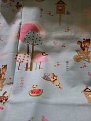 Camelot Cotton Forest Friends Lot Of 5 Pieces Of Cotton Fabric 19″ X 21″ Each