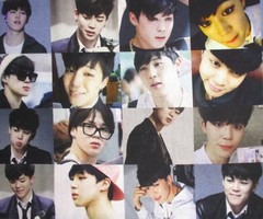 BTS Korean Band on 100% Cotton Fabric by the 1/4 Yard: 9″ x 57″ (K-pop) (Jimin)