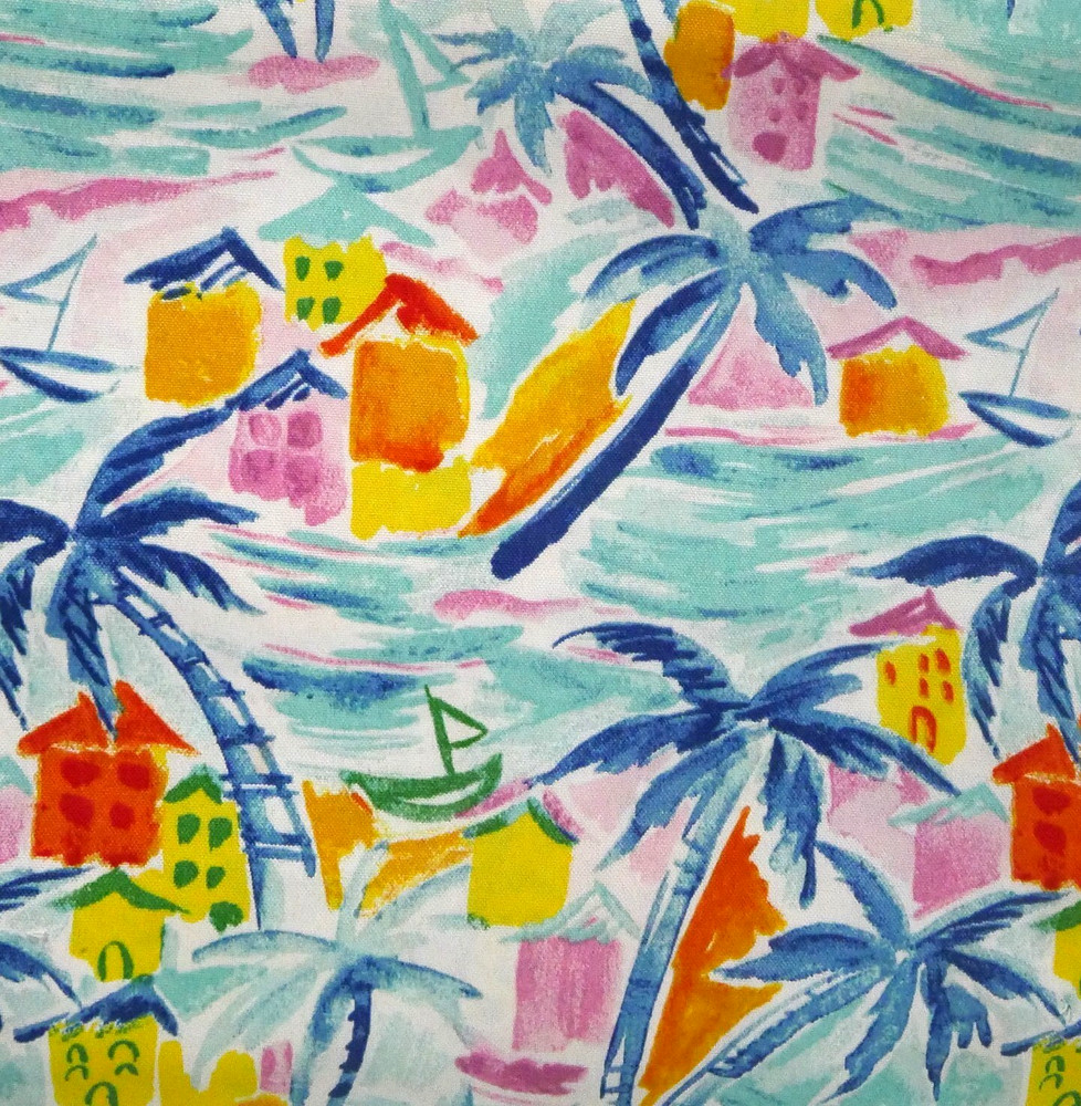 Solarium Screen Print Tropical Outdoor Fabric from Richloom By the Yard New