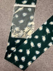 Sheep Print Fleece Fabric Dark Green White 12×56″ Craft Material One Size Scarf