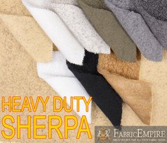 Heavy Duty SHERPA SHEEP SKIN Shearling Faux Fur fabric 60″ W Sold by The Yard