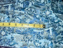 Japanese Landscape by Hoffman International Shades of Blue w/ Metallic 23″x11″