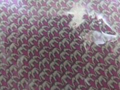 New Jim Thompson Thai Silk FABRIC PURPLE PINK E LEPHANTS Thailand 2.33 Yards